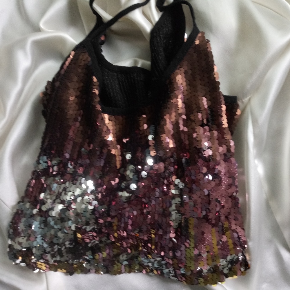 Forever 21 Sequined Crop Top